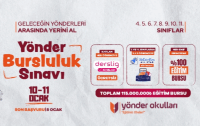Yönder Bursluluk Sınavı (10 - 11 Ocak 2026)