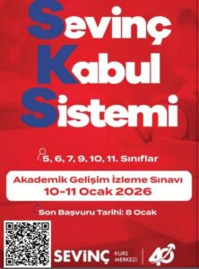 Sevinç Kurs Merkezi AGİ Bursluluk Sınavı 10-11 Ocak