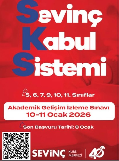 Sevinç Kurs Merkezi AGİ Bursluluk Sınavı 10-11 Ocak