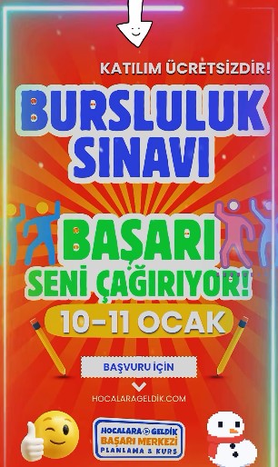 Hocalara Geldik Başarı Merkezleri Bursluluk Sınavı 10–11 Ocak