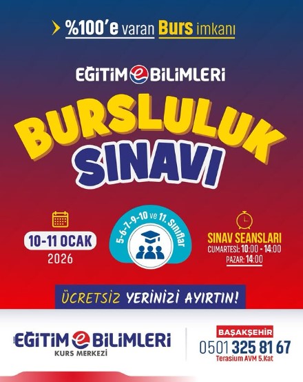 EĞİTİM BİLİMLERİ 2026 BURSLULUK SINAVI 10-11 Ocak