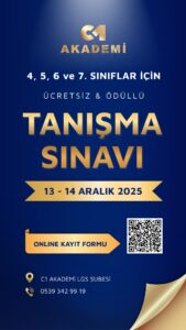 C1 AKADEMİ LGS BURSLULUK SINAVI (13-14 ARALIK 2025)