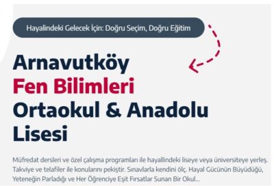 ARNAVUTKÖY FEN BİLİMLERİ KURUMLARI