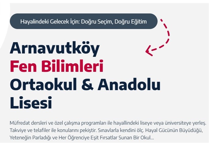 ARNAVUTKÖY FEN BİLİMLERİ KURUMLARI