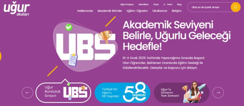 Uğur Okulları Bursluluk Sınavı (10-11 Ocak 2026)