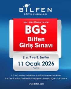 Bilfen Eğitim kurumları Giriş Sınavı (10 Ocak 2026)