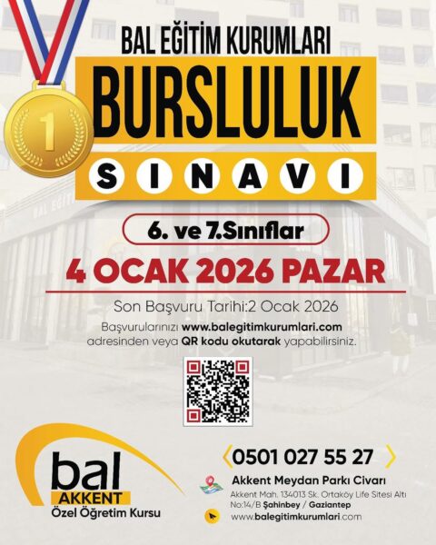 Bal Eğitim Kurumları Bursluluk Sınavı (4 Ocak 2026)