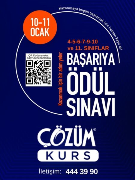 Çözüm Kurumları Bursluluk Sınavı (10-11 Ocak 2026)