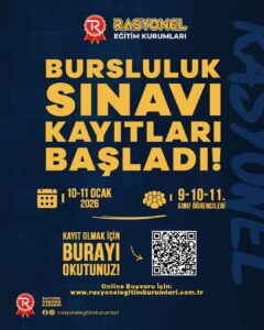 Rasyonel Eğitim Kurumları Bursluluk Sınavı (10 – 11 Ocak 2026)